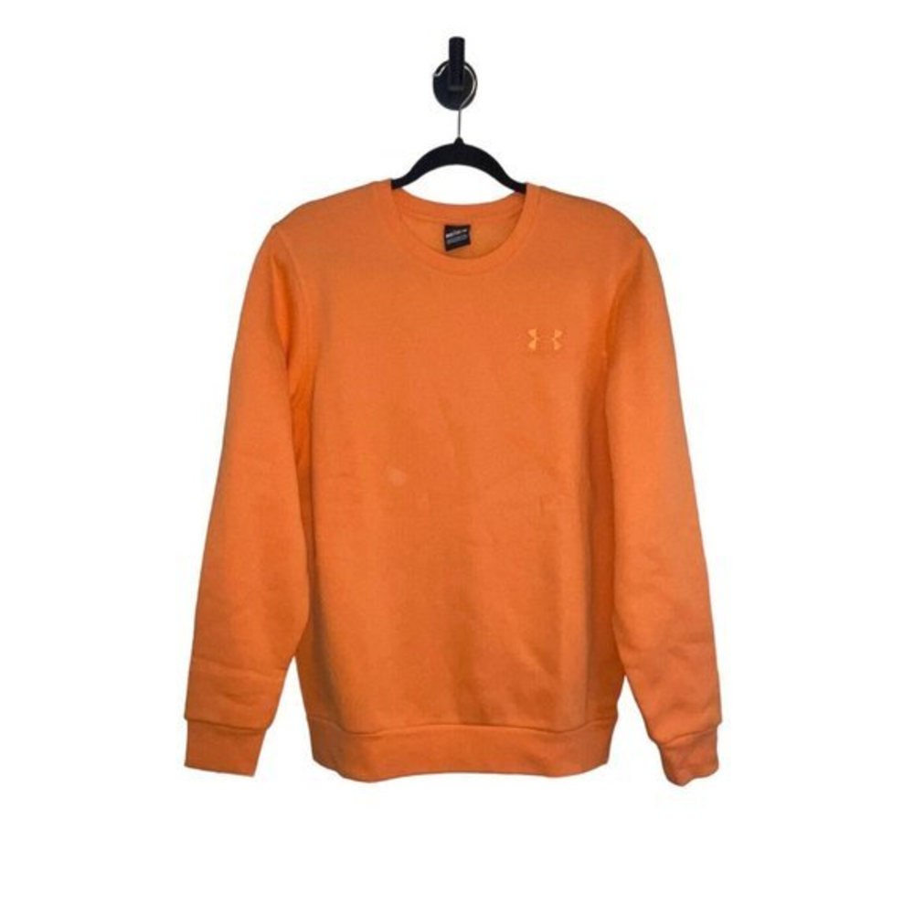 Under Armour NWT Essential Fleece Playback Men's Orange Sweatshirt‎ Size M